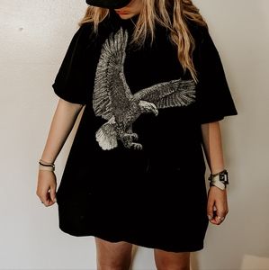 Black Vintage Eagle Bartels Motorcycles shirt